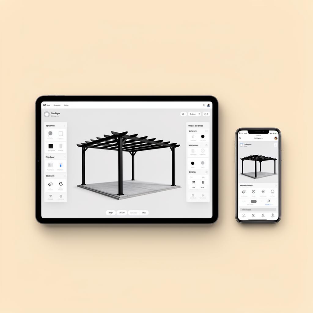 Konfigurator auf Tablet und Smartphone